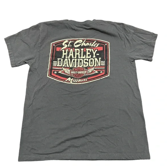 Harley Davidson Biker Tee American Original Established 1903 Mens Sz Med Modern - Picture 3 of 5